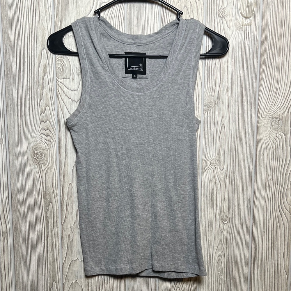 Lily & Lottie Gray Tank Top Size Xl